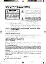 Предварительный просмотр 2 страницы Toshiba W-415 Owner'S Manual