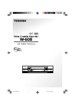 Toshiba W-608 Owner'S Manual preview