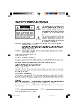 Preview for 2 page of Toshiba W-608 Owner'S Manual