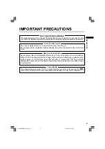 Preview for 3 page of Toshiba W-609 Owner'S Manual