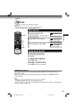 Preview for 19 page of Toshiba W-609 Owner'S Manual