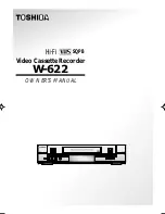 Toshiba W-622 Owner'S Manual preview