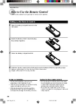 Preview for 10 page of Toshiba W-627 Owner'S Manual