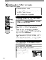 Preview for 24 page of Toshiba W-701 Owner'S Manual