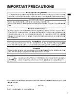 Preview for 3 page of Toshiba W-704 Owner'S Manual