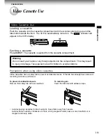 Preview for 19 page of Toshiba W-704 Owner'S Manual