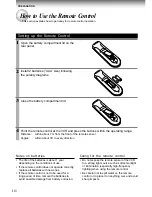 Preview for 10 page of Toshiba W-705 Owner'S Manual