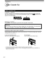 Preview for 20 page of Toshiba W-705 Owner'S Manual