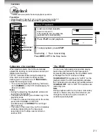 Preview for 21 page of Toshiba W-705 Owner'S Manual