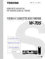 Toshiba W-705 Service Manual предпросмотр