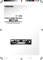 Toshiba W-714 Owner'S Manual предпросмотр