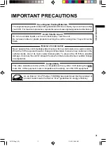 Preview for 3 page of Toshiba W-714 Owner'S Manual