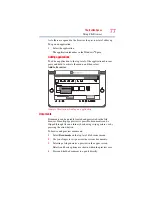 Preview for 77 page of Toshiba W105-L251 User Manual