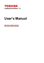 Toshiba W30DT User Manual preview