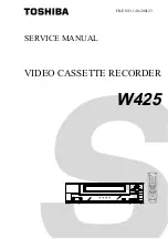 Toshiba w425 Service Manual preview