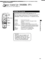 Preview for 29 page of Toshiba W511 Owner'S Manual