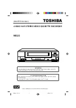 Toshiba W525 Owner'S Manual preview