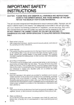 Preview for 4 page of Toshiba W602 Owner'S Manual