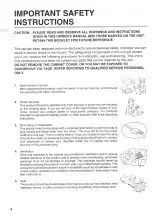 Preview for 4 page of Toshiba W602C Owner'S Manual