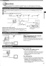 Preview for 11 page of Toshiba W602C Owner'S Manual