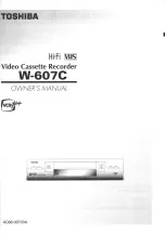 Toshiba W607C Owner'S Manual предпросмотр