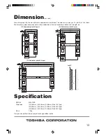 Preview for 13 page of Toshiba WAL13CS Operation Manual