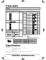 Предварительный просмотр 18 страницы Toshiba WAL14C Operation Manual