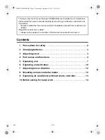 Предварительный просмотр 2 страницы Toshiba WH-L11SE Owner'S Manual