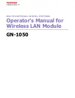 Toshiba WIRELESS LAN MODULE GN-1050 Operator'S Manual preview