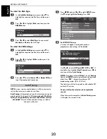 Предварительный просмотр 20 страницы Toshiba WL76 Digital Series Owner'S Manual
