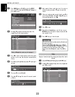 Предварительный просмотр 22 страницы Toshiba WL76 Digital Series Owner'S Manual