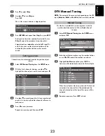 Предварительный просмотр 23 страницы Toshiba WL76 Digital Series Owner'S Manual