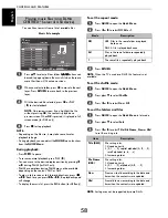 Предварительный просмотр 58 страницы Toshiba WL76 Digital Series Owner'S Manual