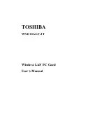Toshiba WN4301A-LF-JT User Manual preview