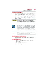 Предварительный просмотр 47 страницы Toshiba X200 User Manual