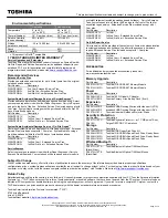 Preview for 2 page of Toshiba X205-S7483 Specifications