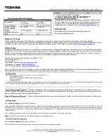 Preview for 2 page of Toshiba X205-S9810 Specifications