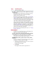 Preview for 174 page of Toshiba X305 Q710 - Qosmio - Core 2 Duo 2.13 GHz User Manual