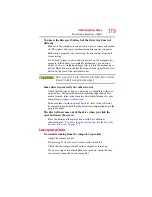 Preview for 179 page of Toshiba X305 Q710 - Qosmio - Core 2 Duo 2.13 GHz User Manual