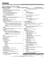 Toshiba X305-Q710 Specifications preview