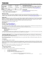 Preview for 2 page of Toshiba X305-Q710 Specifications