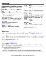 Preview for 2 page of Toshiba X505-Q888 Specifications