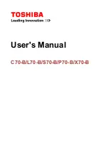 Toshiba X70-B User Manual preview