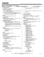 Preview for 1 page of Toshiba X770-ST4N04 Specifications