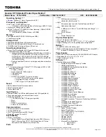 Toshiba X775-3DV80 Specifications preview