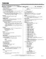 Preview for 1 page of Toshiba X775-Q7384 Specifications