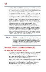 Preview for 12 page of Toshiba X875-SP7201L (Spanish) Manual Del Usuario