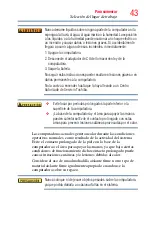 Preview for 43 page of Toshiba X875-SP7201L (Spanish) Manual Del Usuario