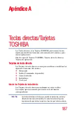 Preview for 187 page of Toshiba X875-SP7201L (Spanish) Manual Del Usuario