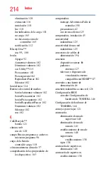 Preview for 214 page of Toshiba X875-SP7201L (Spanish) Manual Del Usuario